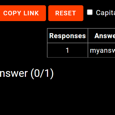 A screenshot of the Classroom Answers tool.