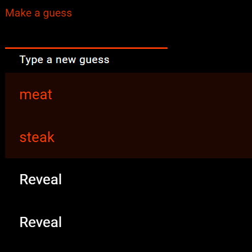 A screenshot of Wikiguesser gameplay.